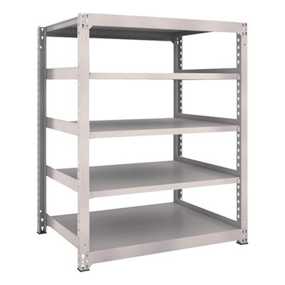 トラスコ TRUSCO スチールラック M3型 W1200×D921×H1500 5段 単体 ネオグレー M3-5495 505-9321 (商品コード：171281)