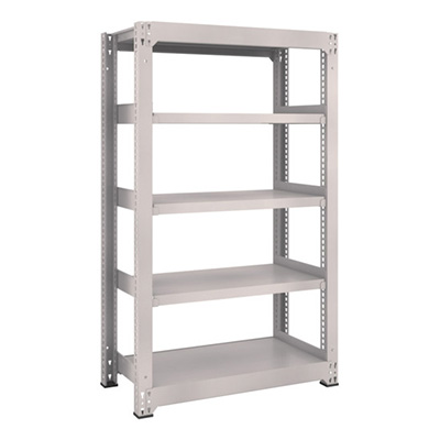 トラスコ TRUSCO スチール製中量ボルトレス棚 M3型 W1500×D1121×H1500 5段 単体 ネオグレー M3-55125 856-3989 (商品コード：171287)