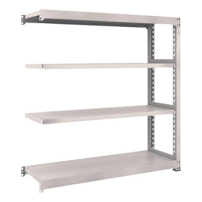 トラスコ TRUSCO スチールラック M3型 W1500×D471×H1500 4段 連結 ネオグレー M3-5554B 508-9689 (商品コード：171292)