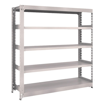 トラスコ TRUSCO スチールラック M3型 W1500×D471×H1500 5段 単体 ネオグレー M3-5555 506-5089 (商品コード：171293)