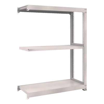 トラスコ TRUSCO スチールラック M3型中量棚 H1500 連結型 W1800 D1121 3段 ネオグレー M3-56123B 856-3978 (商品コード：171314)