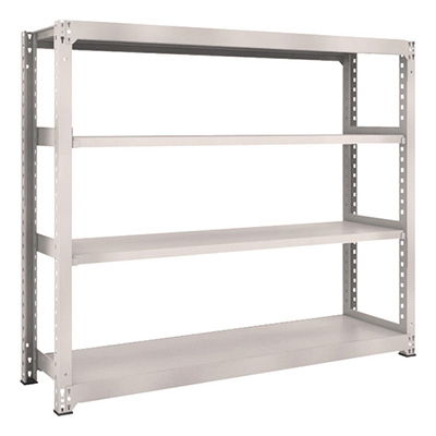 トラスコ TRUSCO スチールラック M3型 W1800×D471×H1500 4段 単体 ネオグレー M3-5654 505-9348 (商品コード：171321)