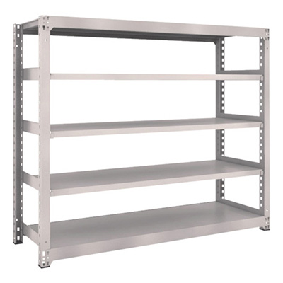 トラスコ TRUSCO スチールラック M3型 W1800×D571×H1500 5段 単体 ネオグレー M3-5665 505-9402 (商品コード：171329)