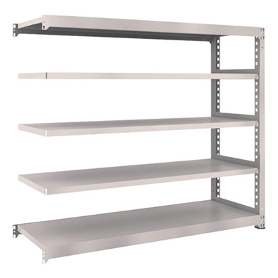 トラスコ TRUSCO スチールラック M3型 W1800×D571×H1500 5段 連結 ネオグレー M3-5665B 508-9751 (商品コード：171330)