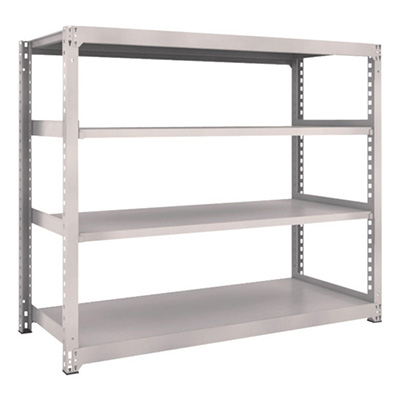 トラスコ TRUSCO スチールラック M3型 W1800×D721×H1500 4段 単体 ネオグレー M3-5674 505-9429 (商品コード：171333)