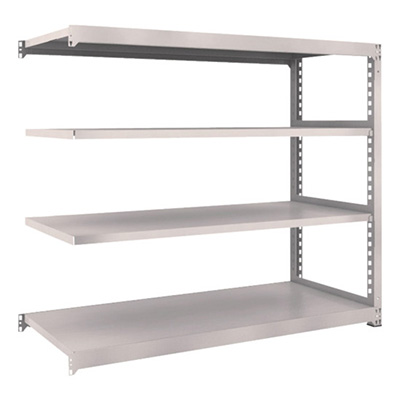 トラスコ TRUSCO スチールラック M3型 W1800×D721×H1500 4段 連結 ネオグレー M3-5674B 508-9778 (商品コード：171334)