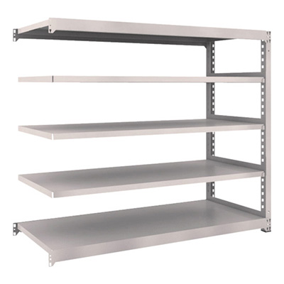 トラスコ TRUSCO スチールラック M3型 W1800×D721×H1500 5段 連結 ネオグレー M3-5675B 508-9794 (商品コード：171336)