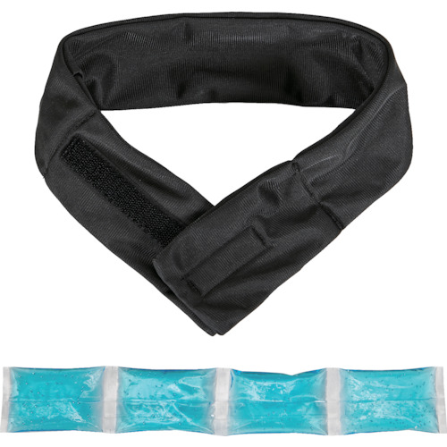 トラスコ TRUSCO やわらかネッククーラー ブラック（不凍保冷剤付き） TSNC-BK 507-6245 (商品コード：172498)