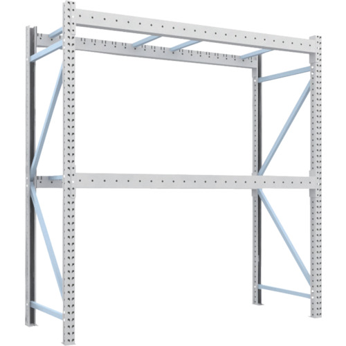 トラスコ TRUSCO 重量パレットラック1トン2300×900×H2500 2段 単体 1D-25B23-09-2 459-1453