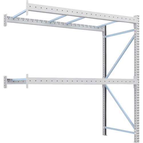 トラスコ TRUSCO 重量パレットラック1トン2300×1100×H2500 2段 連結 1D-25B23-11-2B 459-1500