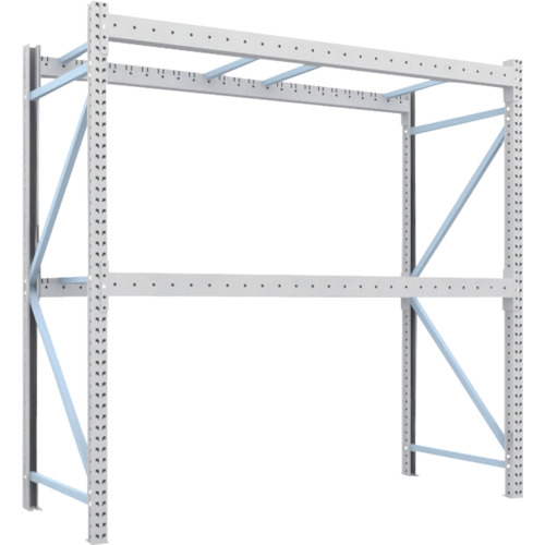 トラスコ TRUSCO 重量パレットラック1トン2500×1000×H2500 2段 単体 1D-25B25-10-2 459-1534