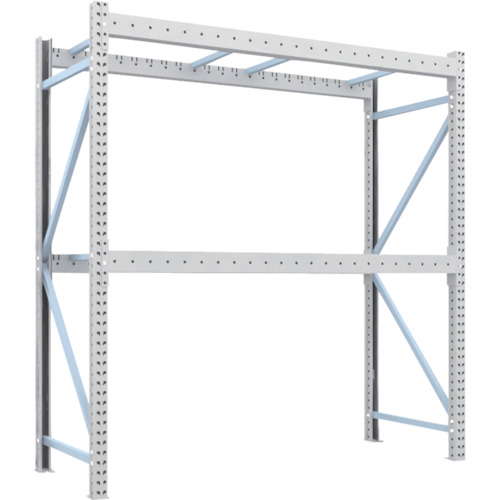 トラスコ TRUSCO 重量パレットラック2トン2300×900×H2500 2段 単体 2D-25B23-09-2 459-1933