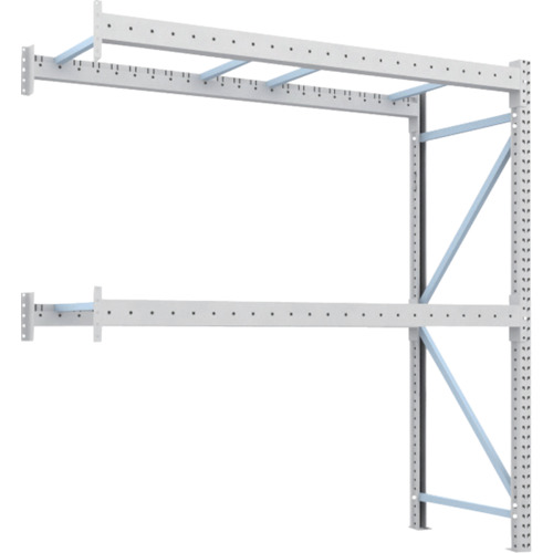 トラスコ TRUSCO 重量パレットラック2トン2300×900×H2500 2段 連結 2D-25B23-09-2B 459-1941