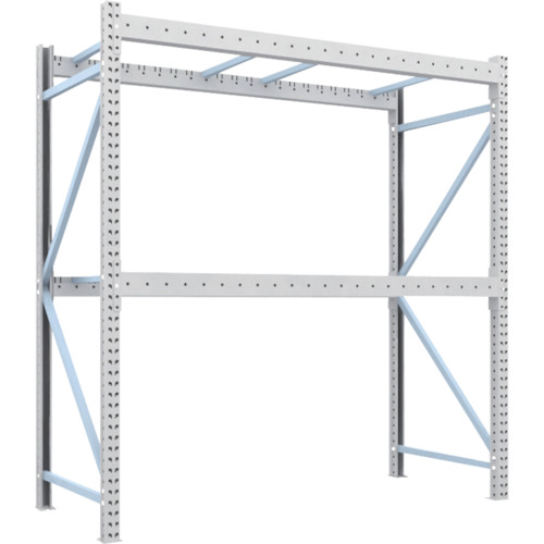 トラスコ TRUSCO 重量パレットラック2トン2300×1000×H2500 2段 単体 2D-25B23-10-2 459-1950