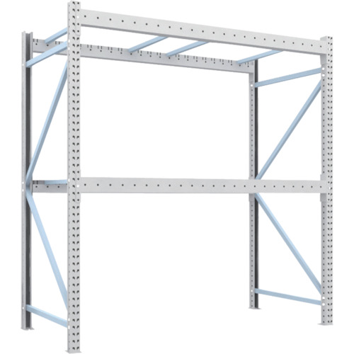 トラスコ TRUSCO 重量パレットラック2トン2300×1100×H2500 2段 単体 2D-25B23-11-2 459-1976
