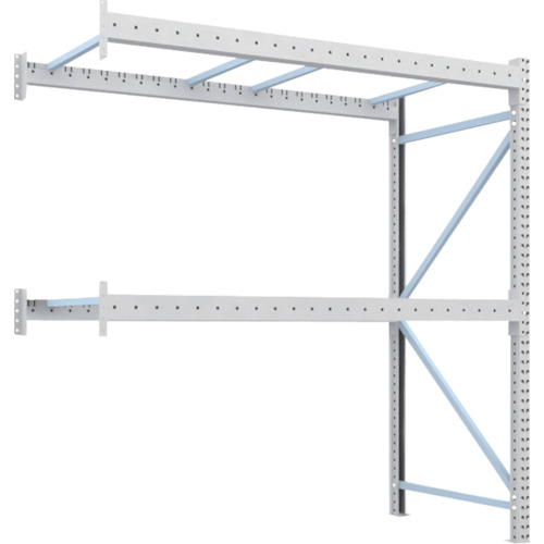トラスコ TRUSCO 重量パレットラック2トン2300×1100×H2500 2段 連結 2D-25B23-11-2B 459-1984