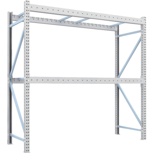 トラスコ TRUSCO 重量パレットラック2トン2500×900×H2500 2段 単体 2D-25B25-09-2 459-1992