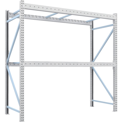トラスコ TRUSCO 重量パレットラック2トン2500×1000×H2500 2段 単体 2D-25B25-10-2 459-2018