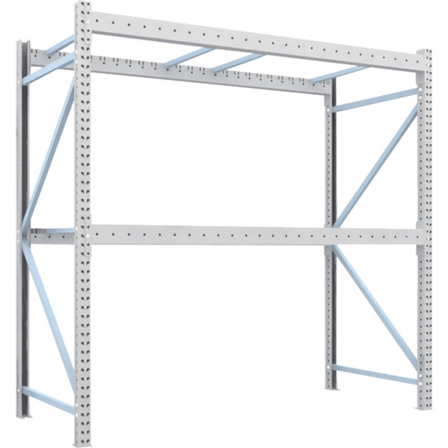 トラスコ TRUSCO 重量パレットラック2トン2500×1100×H2500 2段 単体 2D-25B25-11-2 459-2034