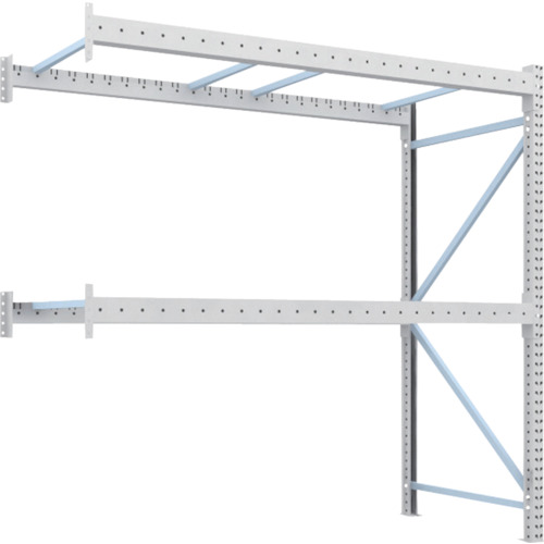 トラスコ TRUSCO 重量パレットラック2トン2500×1100×H2500 2段 連結 2D-25B25-11-2B 459-2042