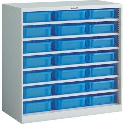 トラスコ TRUSCO コンテナラックケース バンラックケース CF型 TSK-6BX21個付 306CF-SK21B 819-5089 (商品コード：173012)