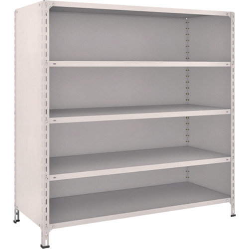 トラスコ TRUSCO スチールラック 軽量棚背板・側板付 W1500XD600X1500 5段 ネオグレー 55W-25 503-9231 (商品コード：173057)