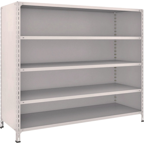 トラスコ TRUSCO スチールラック 軽量棚背板・側板付 W1800XD600X1500 5段 ネオグレー 56W-25 502-2932 (商品コード：173060)