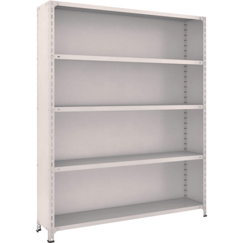 トラスコ TRUSCO スチールラック 軽量棚背板・側板付 W1500XD300X1800 5段 ネオグレー 65V-25 503-9312 (商品コード：173111)