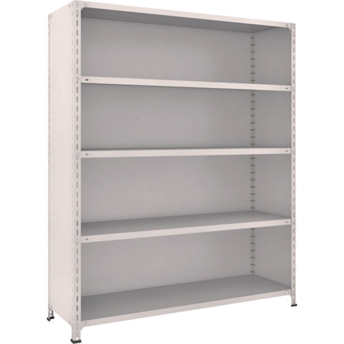 トラスコ TRUSCO スチールラック 軽量棚背板・側板付 W1500X450XH1800 5段 ネオグレー 65X-25 503-9339 (商品コード：173113)