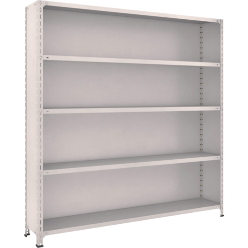 トラスコ TRUSCO スチールラック 軽量棚背板・側板付 W1800XD300X1800 5段 ネオグレー 66V-25 502-3114 (商品コード：173114)