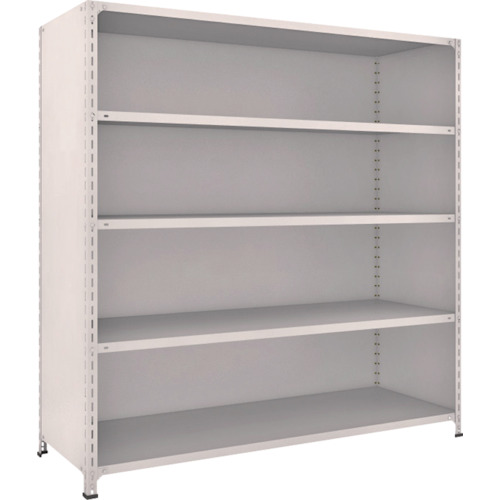 トラスコ TRUSCO スチールラック 軽量棚背板・側板付 W1800XD600X1800 5段 ネオグレー 66W-25 502-3157 (商品コード：173115)