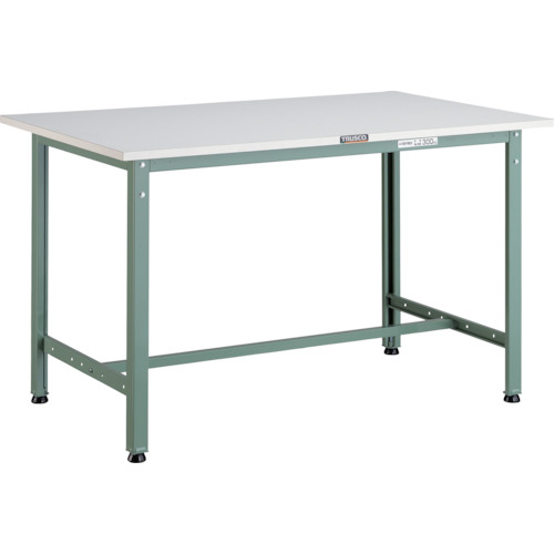 トラスコ TRUSCO 軽荷重作業台（300kg）AE型 900X750XH740 基本タイプ グリーン色 AE-0975 238-5465