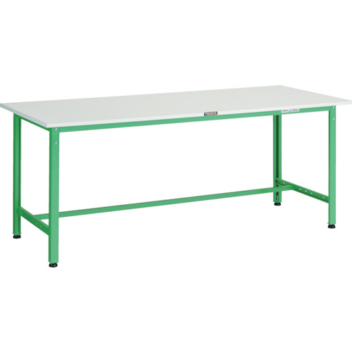 トラスコ TRUSCO 軽荷重作業台（300kg）AE型 1500X600XH740 基本タイプ ヤンググリーン色 AE-1560 YG 466-7085