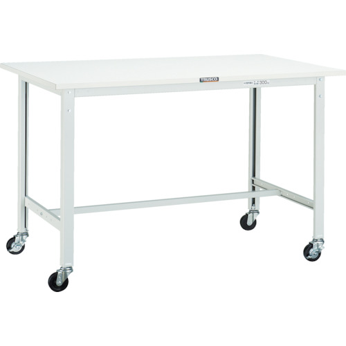 トラスコ TRUSCO 軽荷重作業台（150kg）AE型 1800X750XH809 φ75キャスター付 グリーン色 AE-1800C75 770-1497