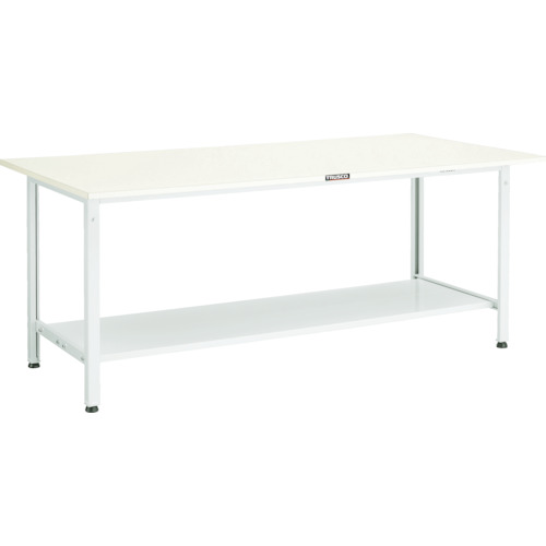 トラスコ TRUSCO 軽荷重作業台（300kg）AE型 1800X750XH740 下棚2枚付 グリーン色 AE-1800LT2 770-1551