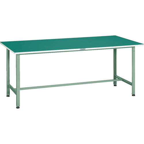 トラスコ TRUSCO 軽荷重作業台（300kg）AE型 1800X900XH742 ビニールマット張り グリーン色 AE-1809E2 243-5322