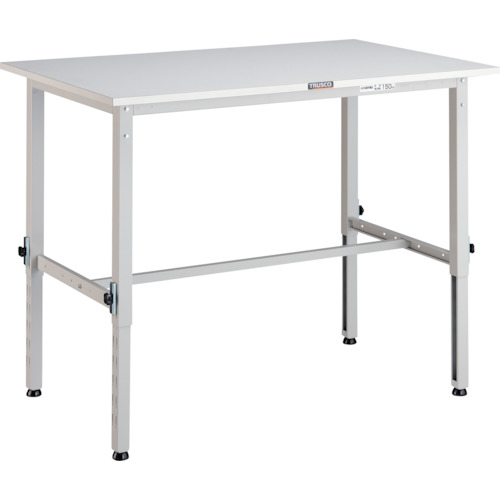 トラスコTRUSCO 軽荷重作業台高さ調節式（150kg）AEM型 1200X600XH650～950 基本タイプ ホワイト AEM-1260 466-7506