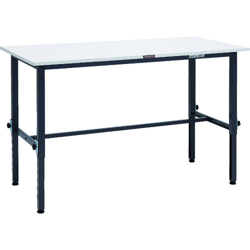 トラスコTRUSCO 軽荷重作業台高さ調節式（150kg）AEM型 1500X900XH650～950 ダークグレー色 AEM-1509 DG 868-8631