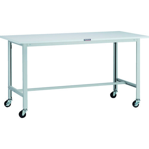 トラスコ TRUSCO 軽荷重作業台（100kg）AO型 1500X750XH809 φ75キャスター付 ホワイト色 AO-1575C75 125-9145
