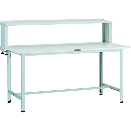 トラスコ TRUSCO 軽荷重作業台（200kg）AO型 1500X750XH1044（全高） 上棚付 ホワイト色 AO-1575YURB 125-9168