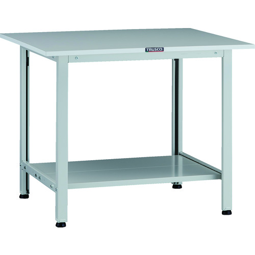 トラスコ TRUSCO 軽荷重作業台（200kg）AO型 900X750XH740 下棚2枚付 ホワイト色 AOR-0975LT2 137-1684