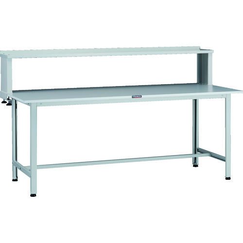 トラスコ TRUSCO 軽荷重作業台（200kg）AO型 1800X750XH1044（全高） 上棚付 ホワイト色 AOR-1875YURB 137-1717