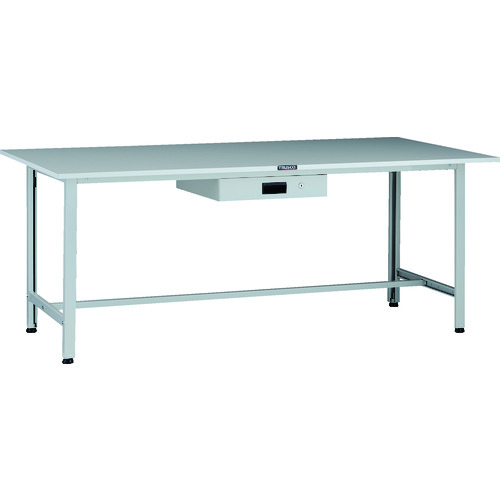 トラスコ TRUSCO 軽荷重作業台（200kg）AO型 1800X900XH740 薄型1段引出付 ホワイト色 AOR-1890UDK1 137-1700