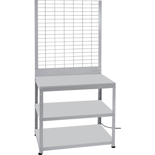 トラスコ TRUSCO スーパーラックデスク型メッシュパネル式 コンセント付 アジャスター付 BDD-993L1TNCW 266-4782 (商品コード：173502)