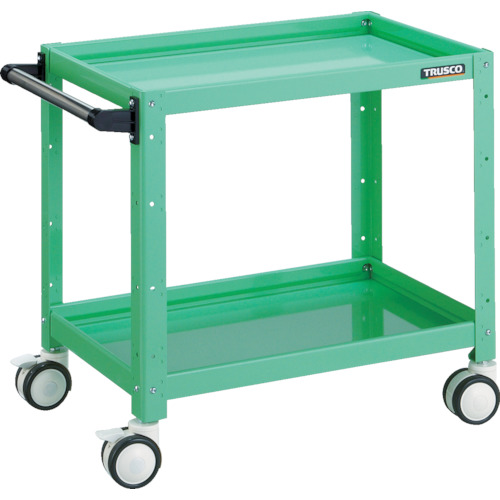 トラスコ TRUSCO ツールワゴン バーディワゴン 600×400×H600 ウレタン双輪 ヤンググリーン BDW-662D-YG 474-9839 (商品コード：173510)