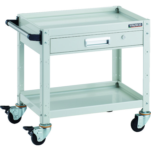 トラスコ TRUSCO ツールワゴン バーディワゴン 600X400 引出付 ホワイト BDW-662V-W 206-4178 (商品コード：173519)