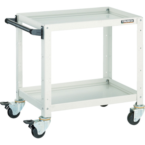 トラスコ TRUSCO ツールワゴン バーディワゴン 600X400XH600 2段 ホワイト BDW-662-W 450-1357 (商品コード：173521)