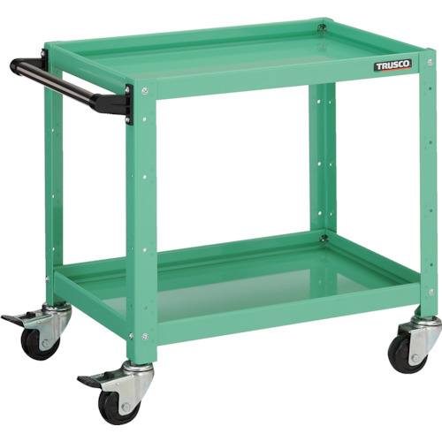 トラスコ TRUSCO ツールワゴン バーディワゴン 600X400XH600 2段 ヤンググリーン BDW-662-YG 475-0021 (商品コード：173522)