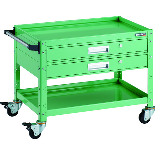 トラスコ TRUSCO ツールワゴン バーディワゴン 750X500 引出付 ヤンググリーン BDW-672V2-YG 206-4189 (商品コード：173534)