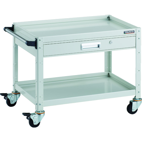 トラスコ TRUSCO ツールワゴン バーディワゴン 750X500 引出付 ホワイト BDW-672V-W 206-4180 (商品コード：173537)